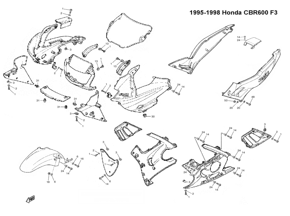 honda bolts fairing Screws for Kit Fairing Stainless Honda Bolts Complete Bolt